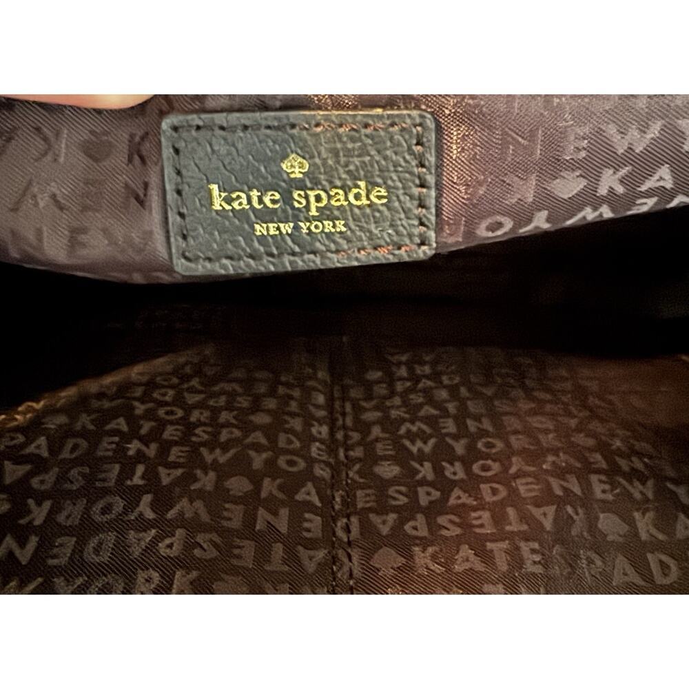 Kate Spade New York Maeve Grove Street Black Leather Tote - Picture 12 of 14